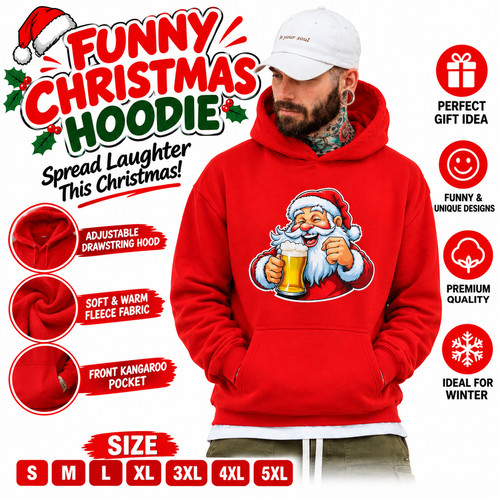 Felpa con cappuccio - felpa, natale